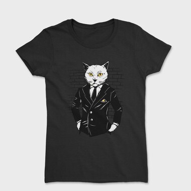 Gangster Cat In A Suit, Tricou Femei