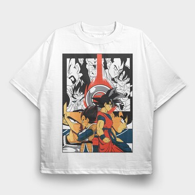 Dragon Ball Z 90, Tricou Oversize Barbati (Unisex)