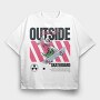 Outside Skateboard 2, Tricou Oversize Barbati (Unisex)