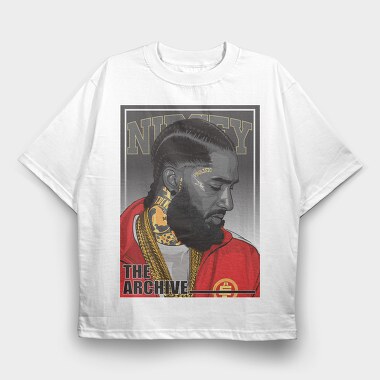 Nipsey Hussle, Tricou Oversize Barbati (Unisex)
