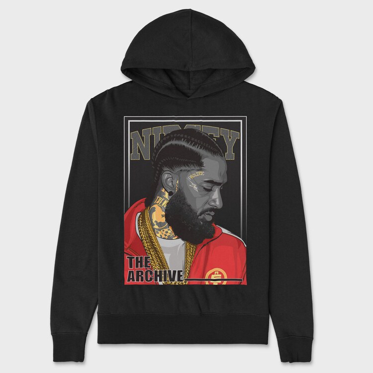 Nipsey Hussle, Hanorac Oversize Barbati (Unisex)