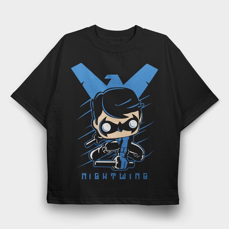 Nightwin Comics, Tricou Oversize Barbati (Unisex)
