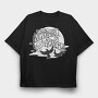 Nevermore Academy Merlina, Tricou Oversize Barbati (Unisex)