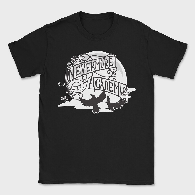 Nevermore Academy Merlina, Tricou Barbati (Unisex)