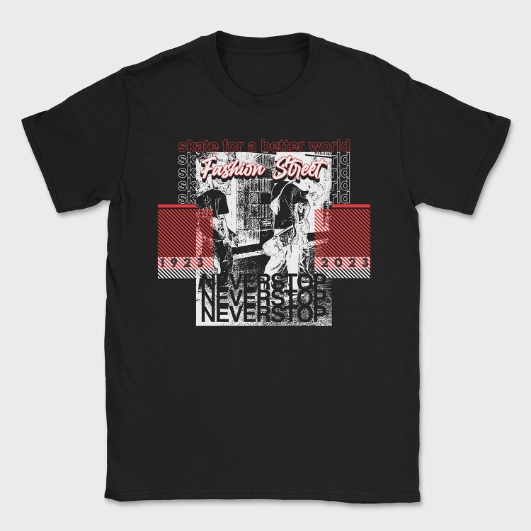 Never Stop 2, Tricou Barbati (Unisex)