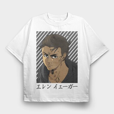 Eren Jaeger 2, Tricou Oversize Barbati (Unisex)
