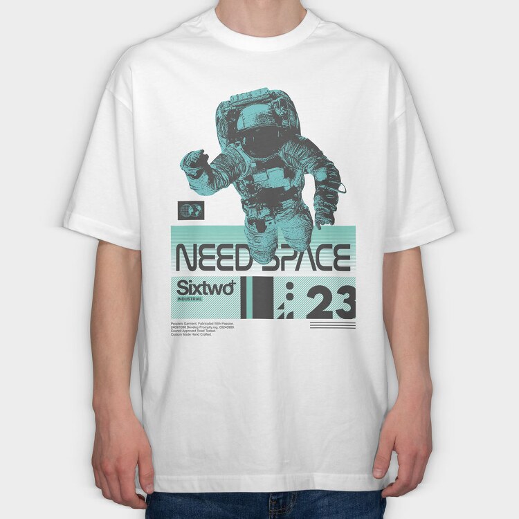 Need Space 1, Tricou Oversize Barbati (Unisex)