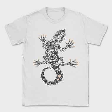 Gecko Tribal Art Hawaiian, Tricou Barbati (Unisex)