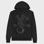 Gecko Tribal Art Hawaiian, Hanorac Oversize Barbati (Unisex)