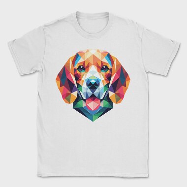 Geometric Beagle, Tricou Barbati (Unisex)