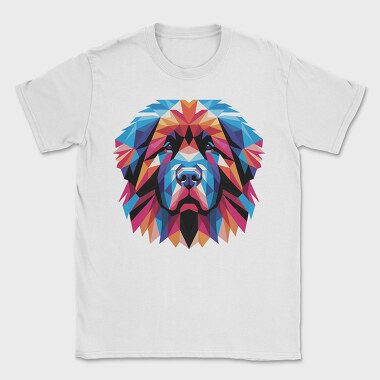 Geometric Newfoundland Dog, Tricou Barbati (Unisex)