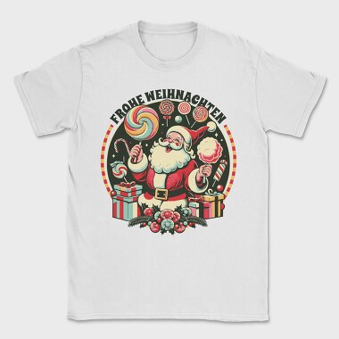 German Christmas Cotton Candy Santa, Tricou Barbati (Unisex)