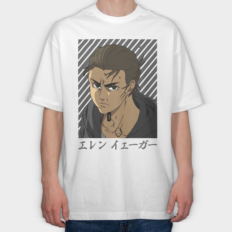 Eren Jaeger 2, Tricou Oversize Barbati (Unisex)
