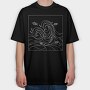 Geometric Rectangle Ocean, Tricou Oversize Barbati (Unisex)