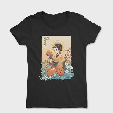 Geisha Waves Japanese Traditional, Tricou Femei