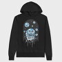 Space Cat Planets, Hanorac Oversize Barbati (Unisex)