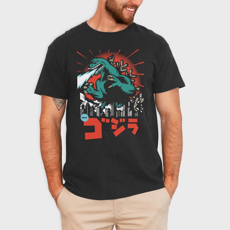 Godzilla, Tricou Barbati (Unisex)