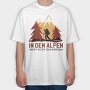 German Alpen Hiking, Tricou Oversize Barbati (Unisex)