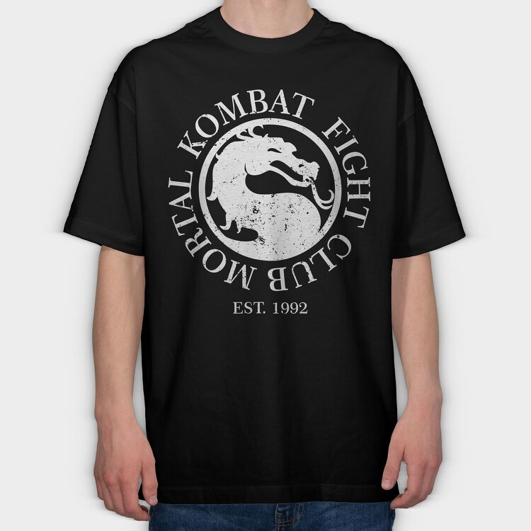 Mortal Kombat Fight Club, Tricou Oversize Barbati (Unisex)
