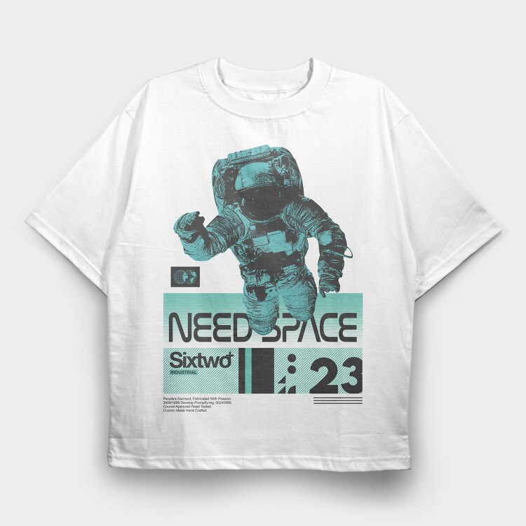 Need Space 1, Tricou Oversize Barbati (Unisex)