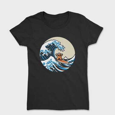 Great Wave With Meeple Surf, Tricou Femei