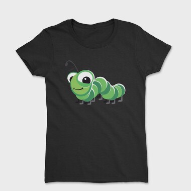 Green Caterpillar Smile, Tricou Femei