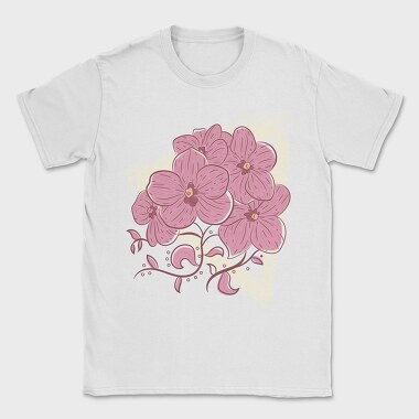 Grunge Triangle Flowers, Tricou Barbati (Unisex)