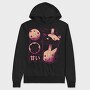 Guinea Pig Boba Tea Love, Hanorac Oversize Barbati (Unisex)