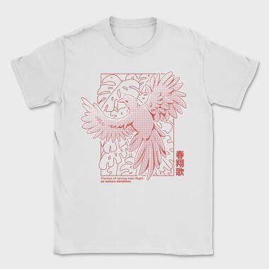 Halftone Spring Bird, Tricou Barbati (Unisex)