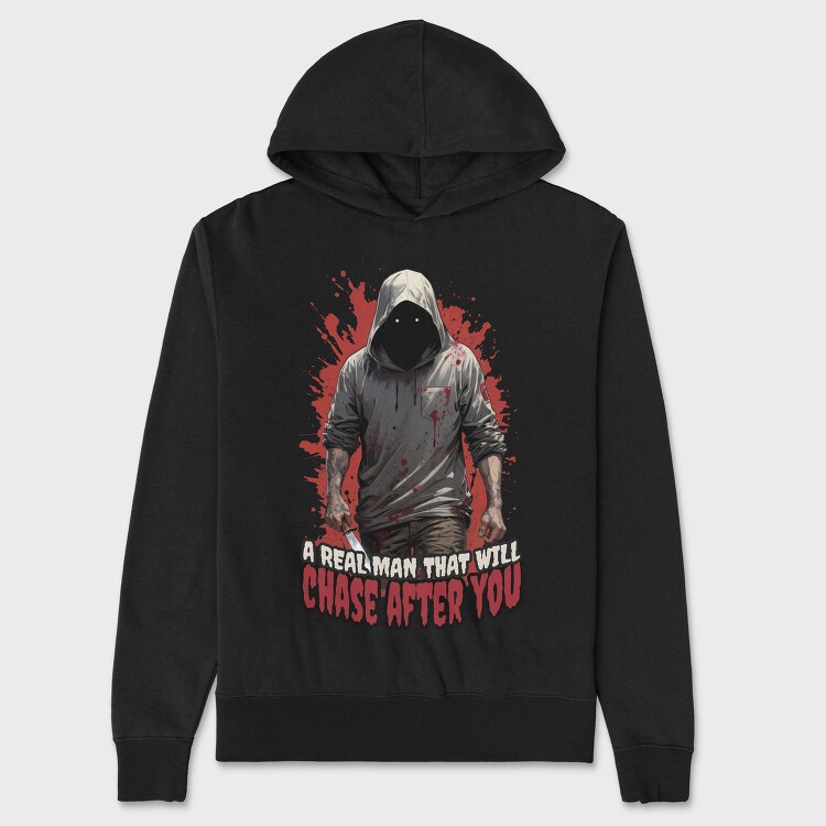 Halloween Chase Murderer, Hanorac Oversize Barbati (Unisex)