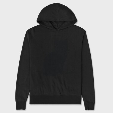 Halloween Mystical Black Cat, Hanorac Oversize Barbati (Unisex)
