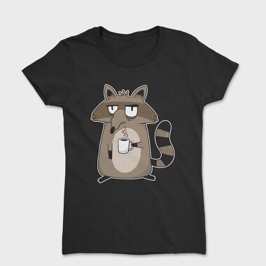 Grumpy Raccoon Coffee, Tricou Femei