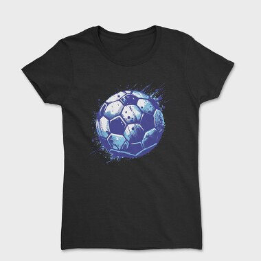 Grunge Soccer Ball Football, Tricou Femei