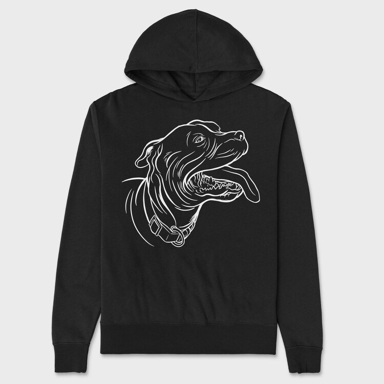 Staffordshire Bull Terrier Dog, Hanorac Oversize Barbati (Unisex)