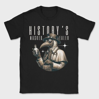 Steampunk Plague Mask Pest, Tricou Barbati (Unisex)