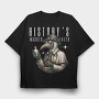 Steampunk Plague Mask Pest, Tricou Oversize Barbati (Unisex)