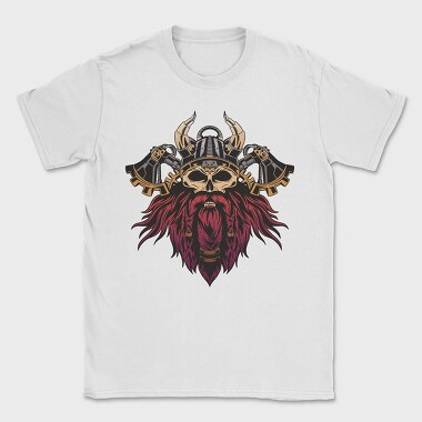 Steampunk Viking Skull, Tricou Barbati (Unisex)