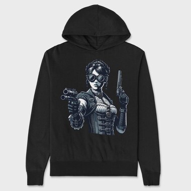 Steampunk Woman, Hanorac Oversize Barbati (Unisex)