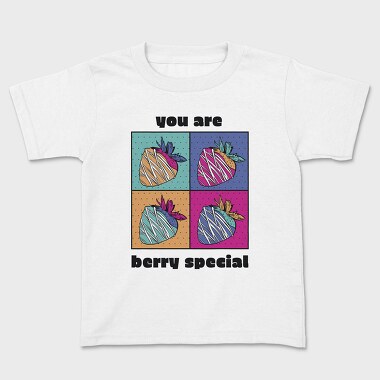 Strawberry Pop Art Berry Special Quote, Tricou Copii