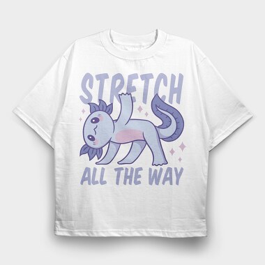 Stretching Fitness Axolotl Yoga 01, Tricou Oversize Barbati (Unisex)