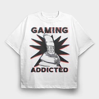 Strong Hand Funny Gamer Gaming, Tricou Oversize Barbati (Unisex)
