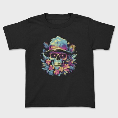 Summer Skull Halloween, Tricou Copii