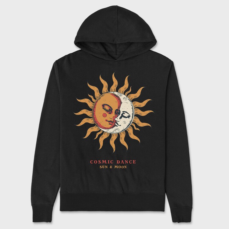Sun And Moon Love Whimsigoth, Hanorac Oversize Barbati (Unisex)