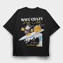 Mickey Mouse Surf Club, Tricou Oversize Barbati (Unisex)