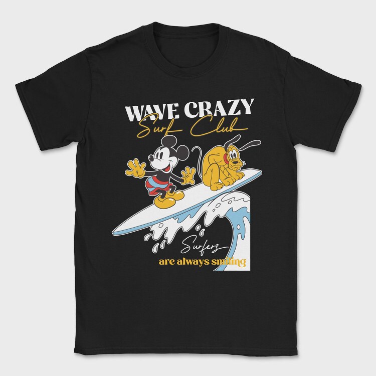 Mickey Mouse Surf Club, Tricou Barbati (Unisex)