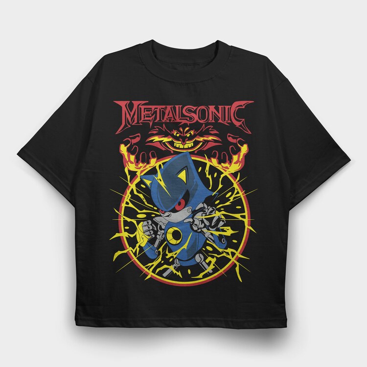 Metalsonic, Tricou Oversize Barbati (Unisex)