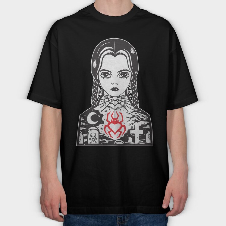 Merlina 5, Tricou Oversize Barbati (Unisex)