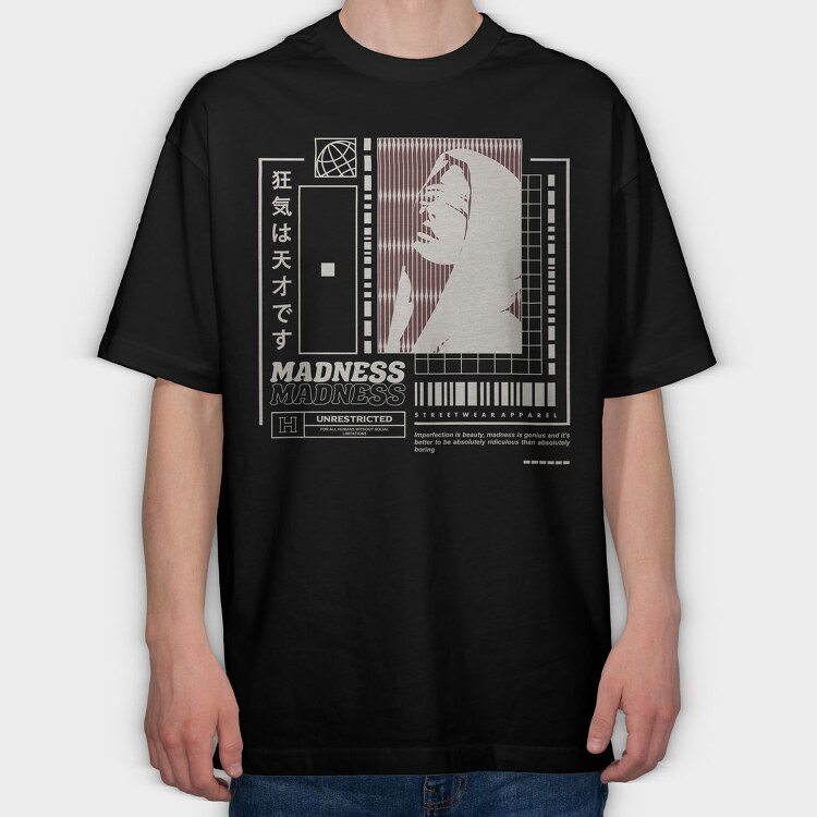Madness 2, Tricou Oversize Barbati (Unisex)