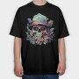 Summer Skull Halloween, Tricou Oversize Barbati (Unisex)