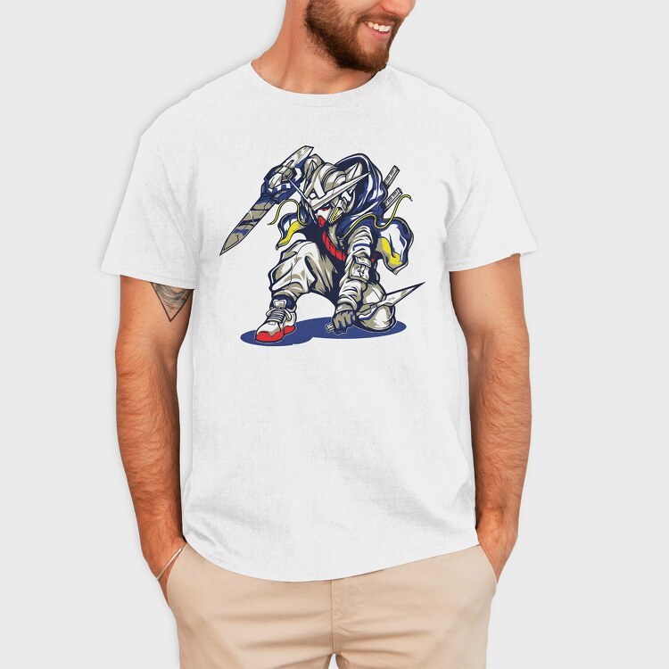 Gundam Ninja Rudy, Tricou Barbati (Unisex)